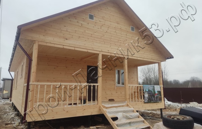 4 Каркасно-щитовой дом Д-6, 12х7.5м, 90  М², Московская область, Лотошинский район, деревня Макарово. (3)